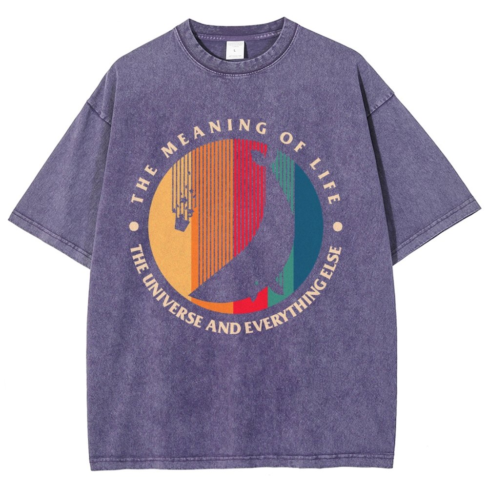 The Meaning Of Life - The Universe And Everything Else Vintage Distressed T-shirt