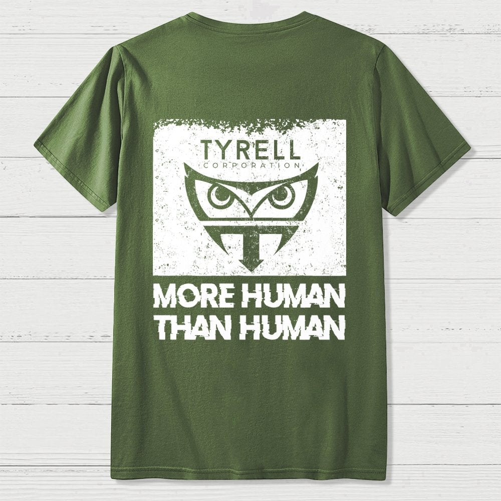More Human Than Human Front And Back Printing Geek T-Shirt