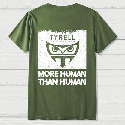More Human Than Human Front And Back Printing Geek T-Shirt