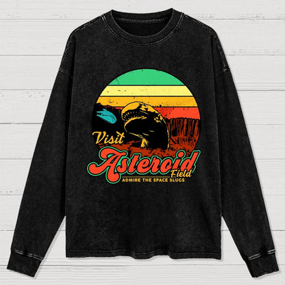 Visit the Asteroid Field Washed Long Sleeve Tee
