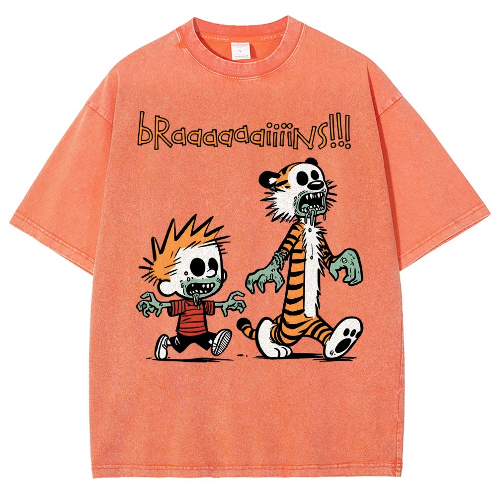 Braaaaaaiiiins!!! Vintage Distressed T-shirt
