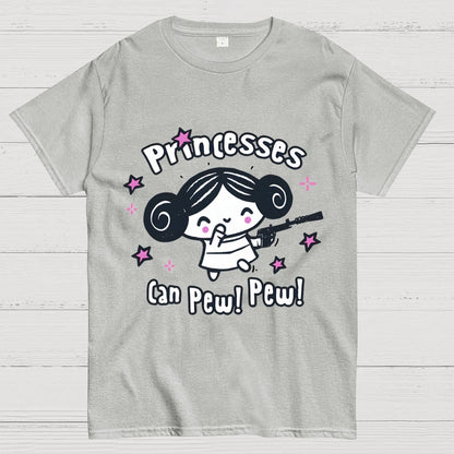 Princesses Can Pew! Pew! Too Geek T-Shirt