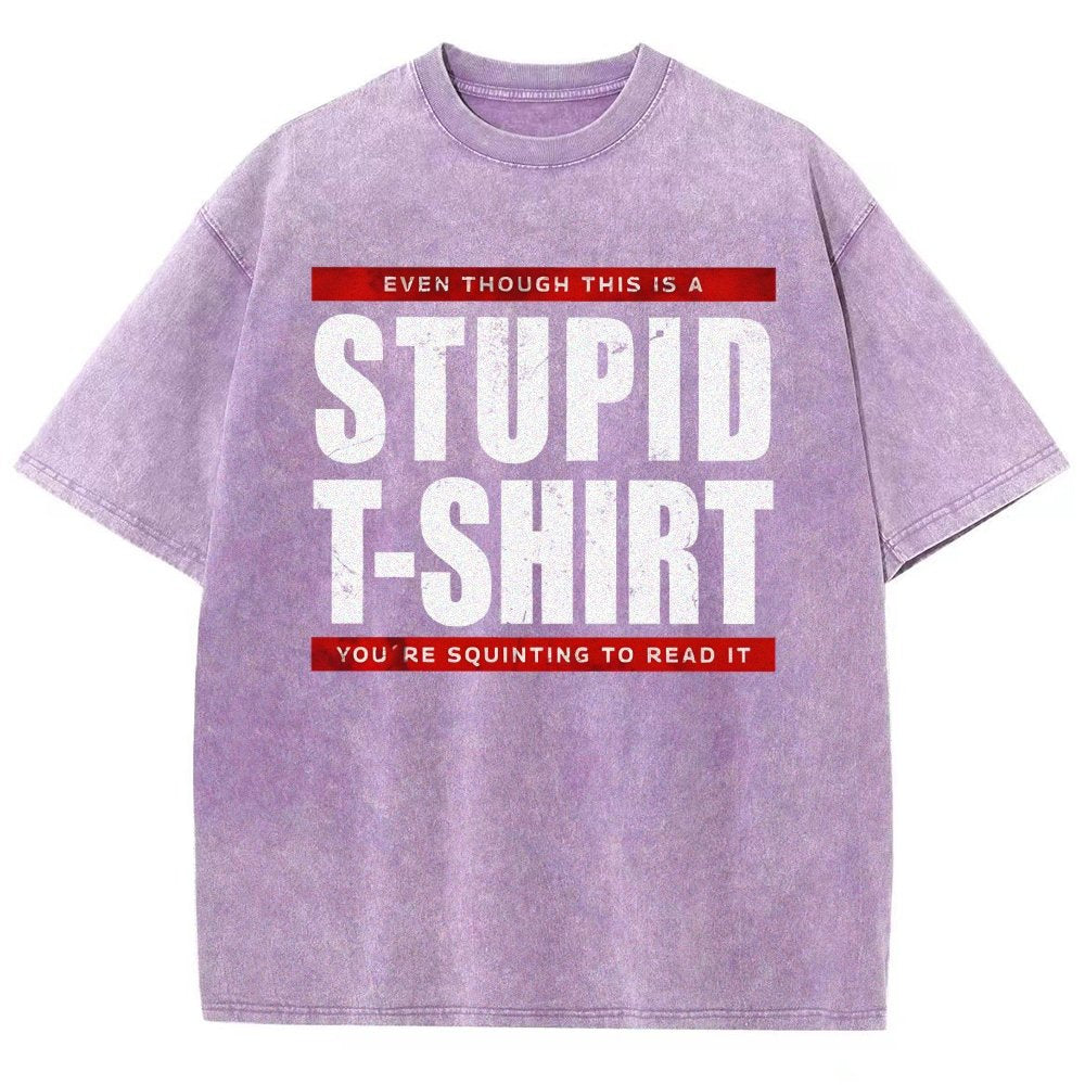 STUPID T-SHIRT Vintage Distressed T-shirt