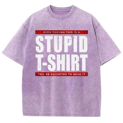 STUPID T-SHIRT Vintage Distressed T-shirt