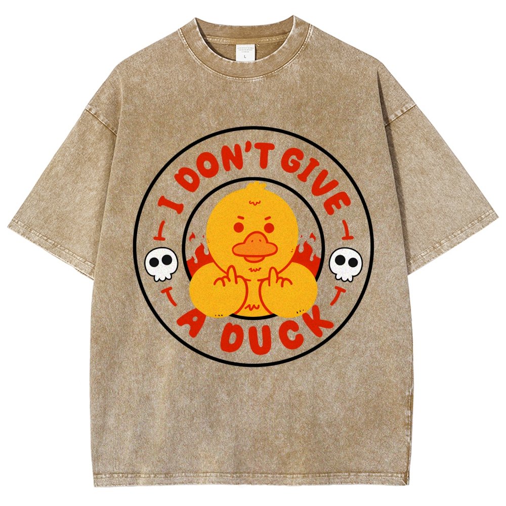I Don’t Give A Duck Vintage Distressed T-shirt