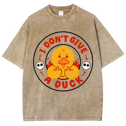 I Don’t Give A Duck Vintage Distressed T-shirt