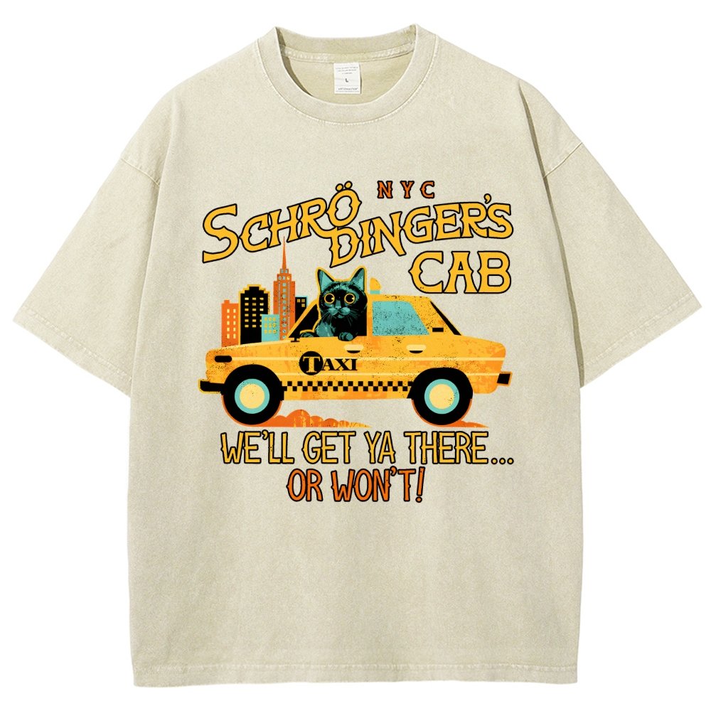 Schrodinger's Cab Vintage Distressed T-shirt