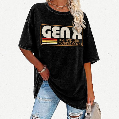 Gen X Vintage Quote Vintage Distressed T-shirt