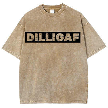 DILLIGAFF - Do I Look Like I Give A F... Vintage Distressed T-shirt