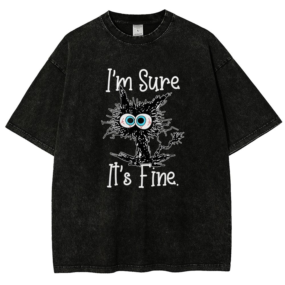 I’M Sure It’S Fine Vintage Distressed T-shirt