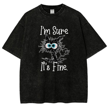 I’M Sure It’S Fine Vintage Distressed T-shirt