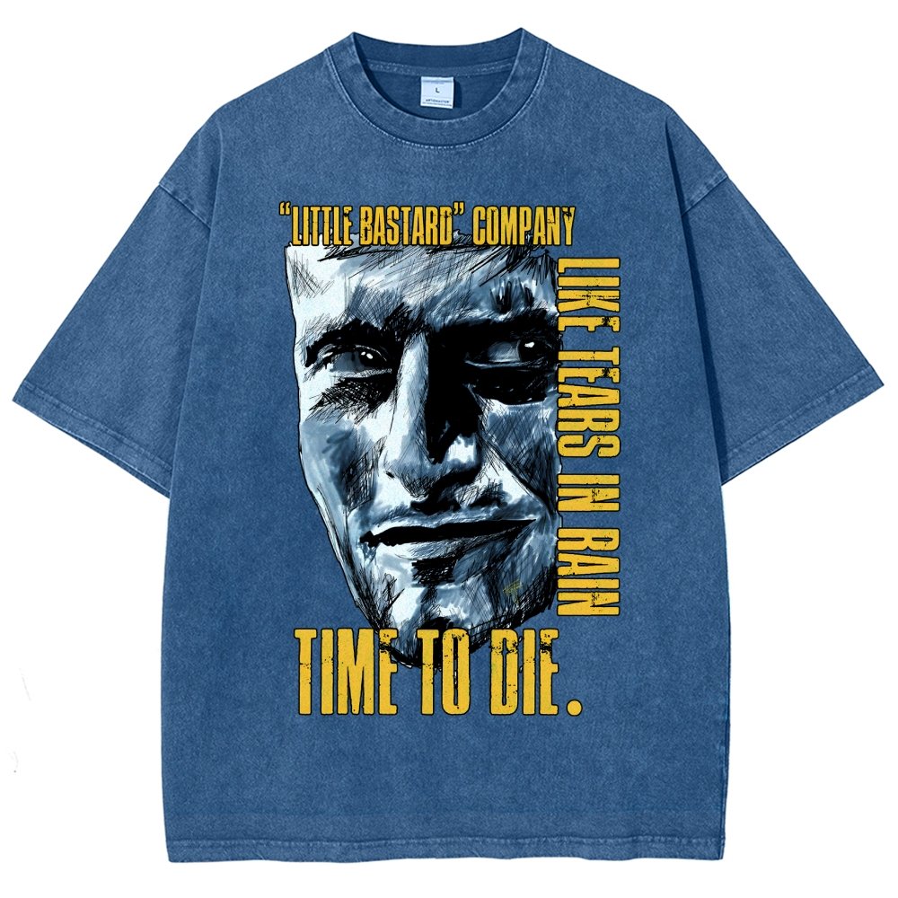 Time To Die Vintage Distressed T-shirt