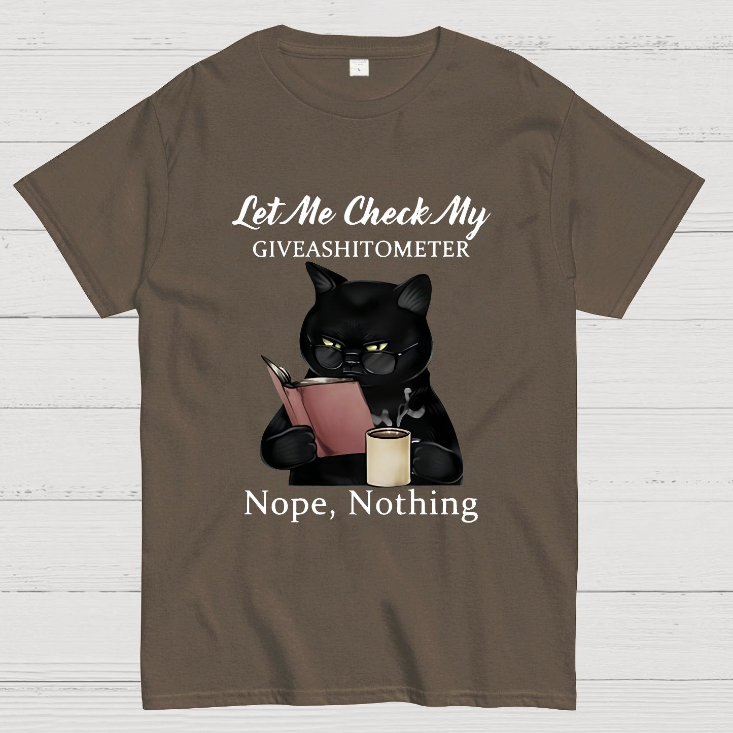 Cat Drinking Coffee Touch My Coffee I Will Slap You So Hard Nerdy T-Shirt