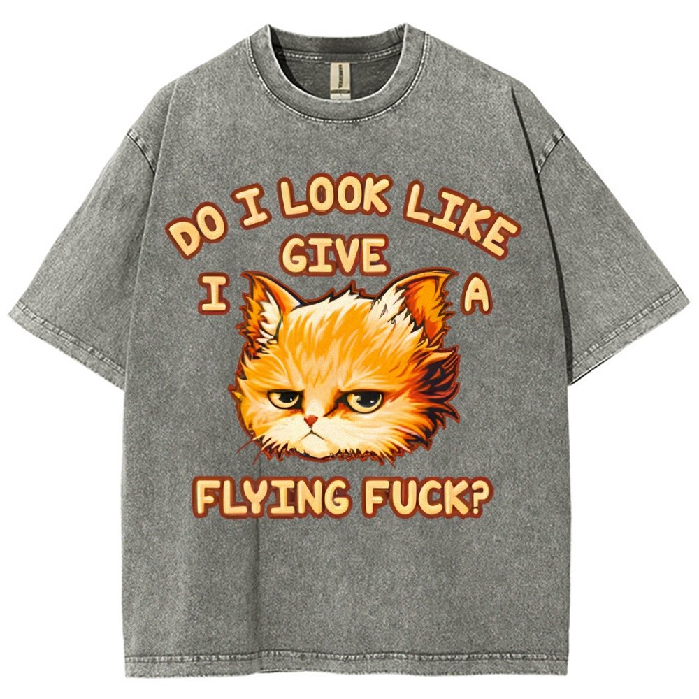 Do I Look Like I Give A Flying Fvck Vintage Distressed T-shirt