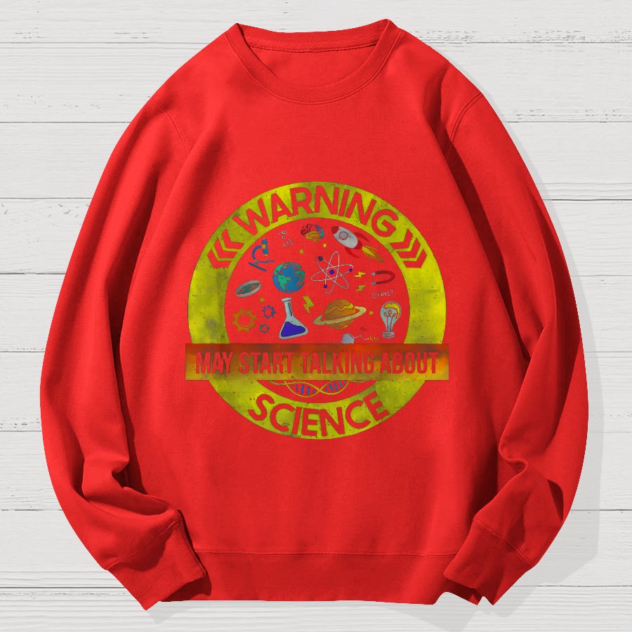 Funny Science Lover Geek Cotton Sweatshirt