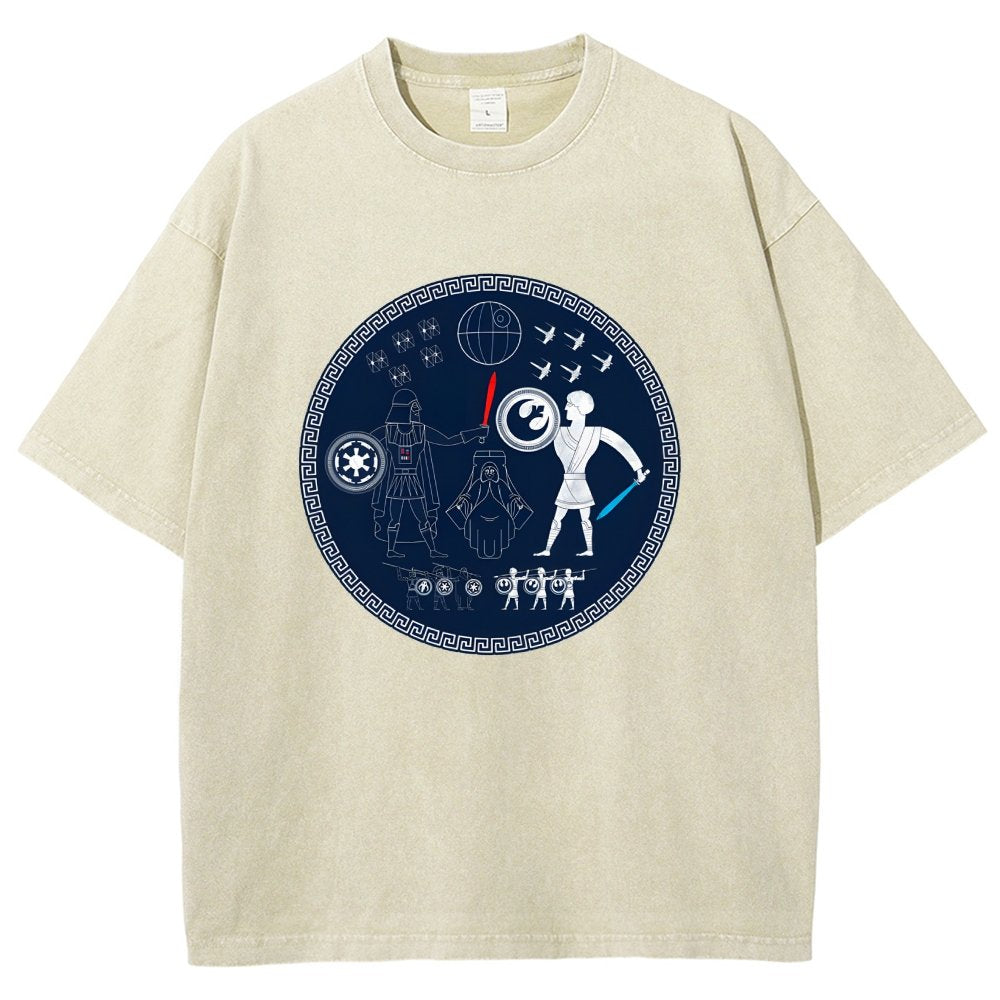 Greek Wars Vintage Distressed T-shirt