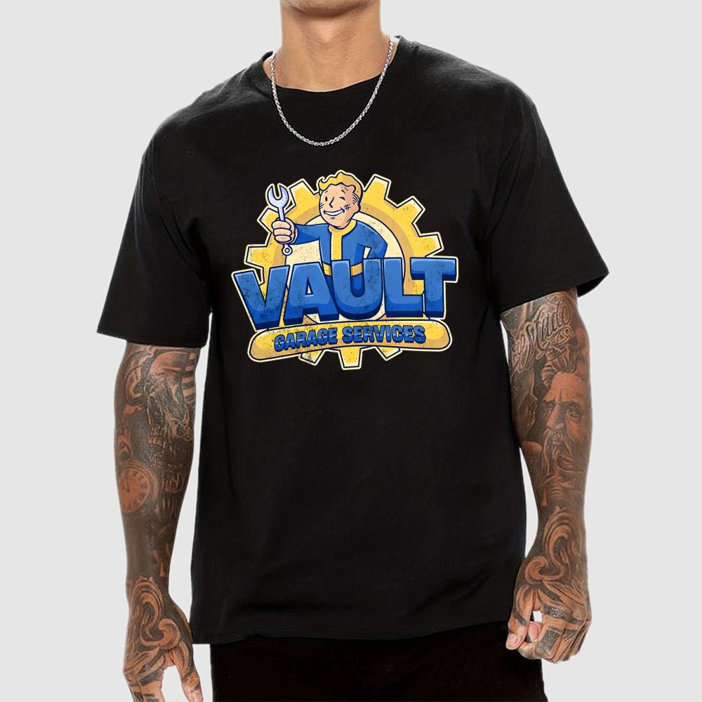 The Vault Garage Services Geek T-Shirt