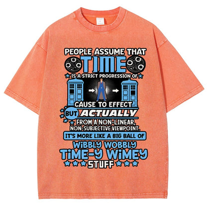 Wibbly Wobbly Timey Wimey Stuff  Vintage Distressed T-shirt