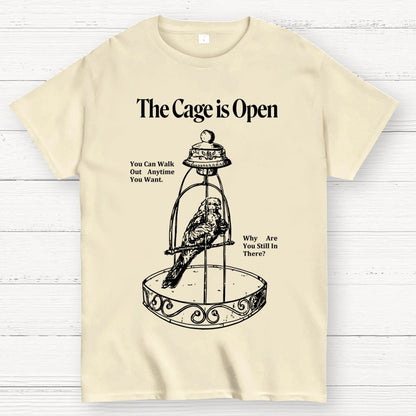 Bird in a cage Geek T-Shirt