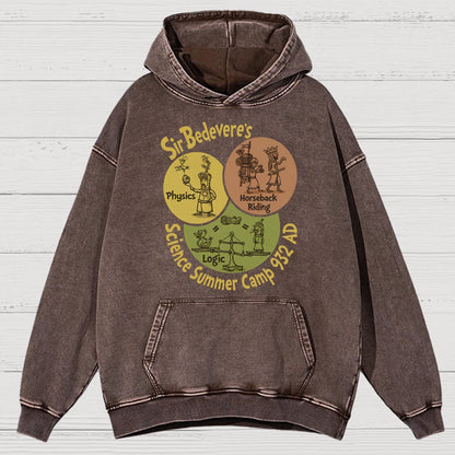 Sir Bedevere’s Science Camp Vintage Distressed Hoodie