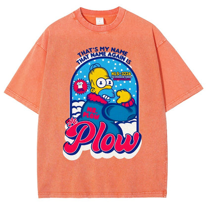 Mr. Snowplow Vintage Distressed T-shirt