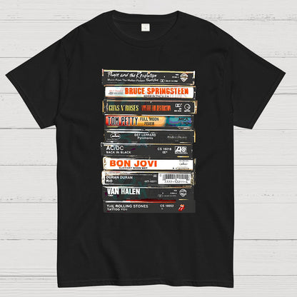 Vintage Rock Cassettes Geek T-Shirt