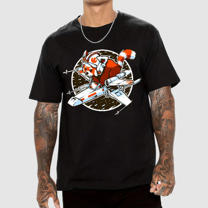 Red panda, Standing By Geek T-Shirt