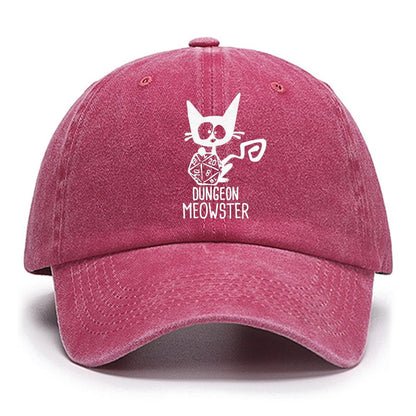 Dungeon Meowster Funny Unisex Gamer Cotton Hat