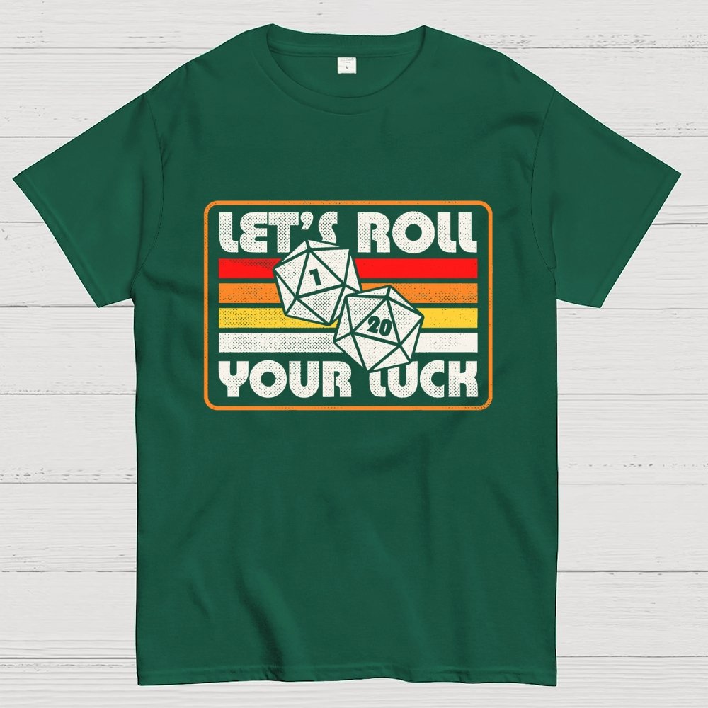 RPG Vintage Roll For Luck Geek T-Shirt
