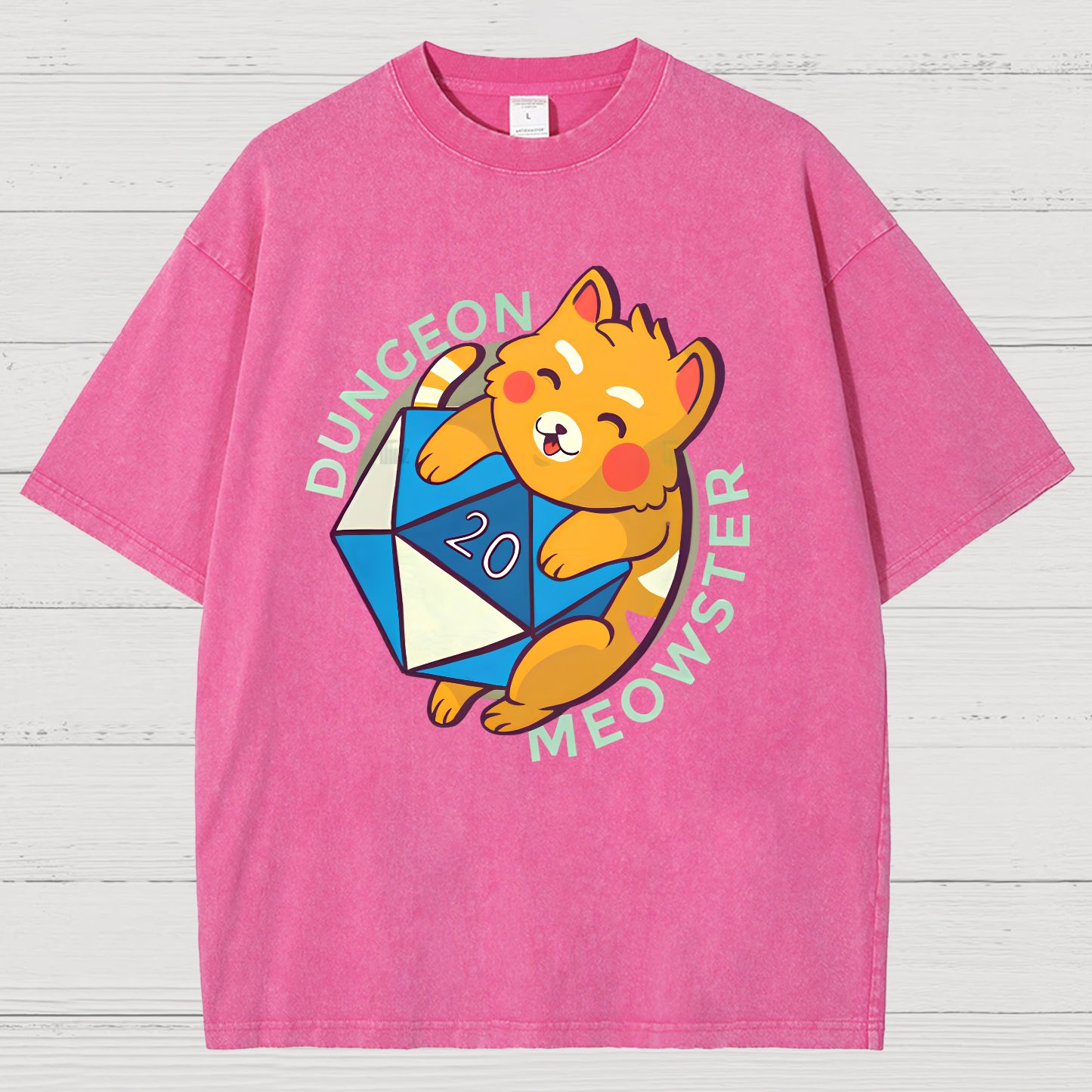 Dungeon Meow Vintage Distressed T-shirt