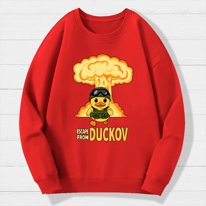 Escape From Quackville Geek Cotton Sweatshirt