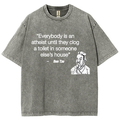 Funny Sun Tzu Saying Vintage Distressed T-shirt