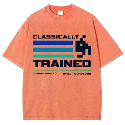 Classically Trained for Retro Gamers Vintage Distressed T-shirt