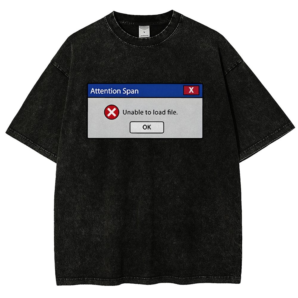 Attention Span Not Loading Vintage Distressed T-shirt