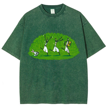 Run Away and Keep Going Vintage Distressed T-shirt