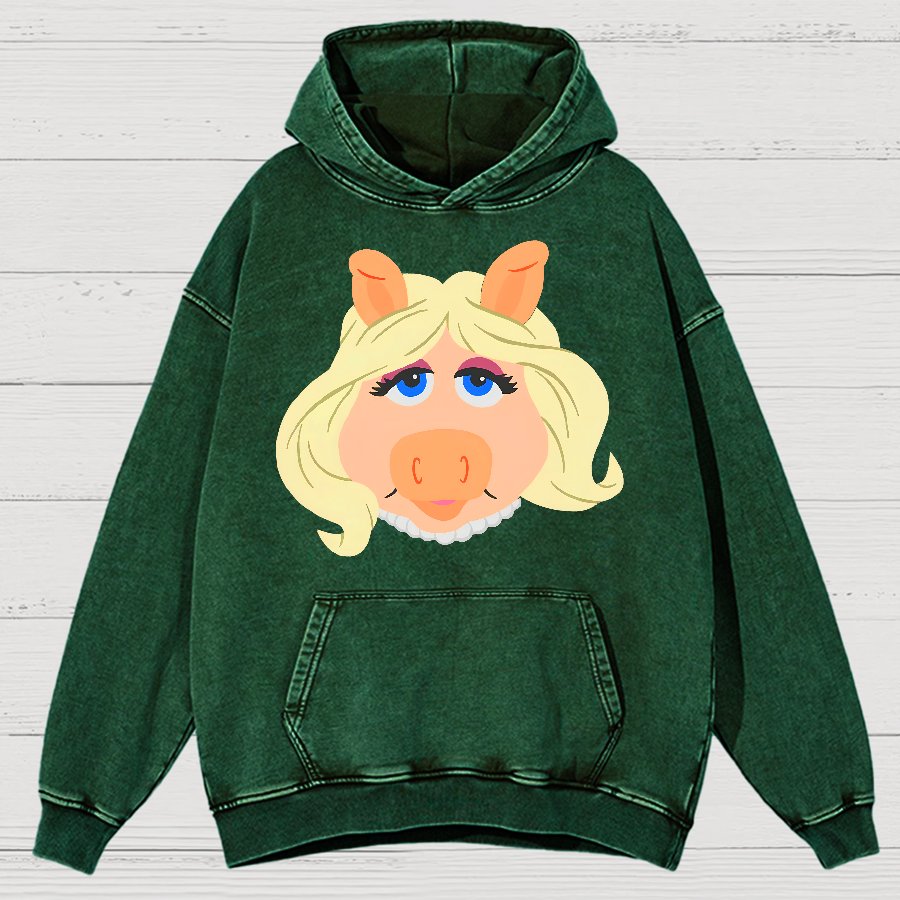 Retro Pop Culture Puppet Face4 Vintage Distressed Hoodie