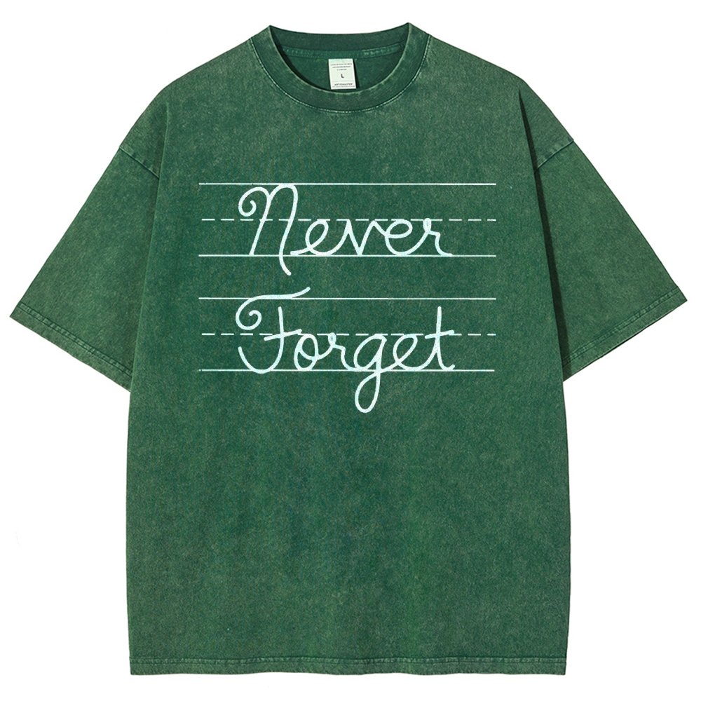Cursive - Never Forget Vintage Distressed T-shirt