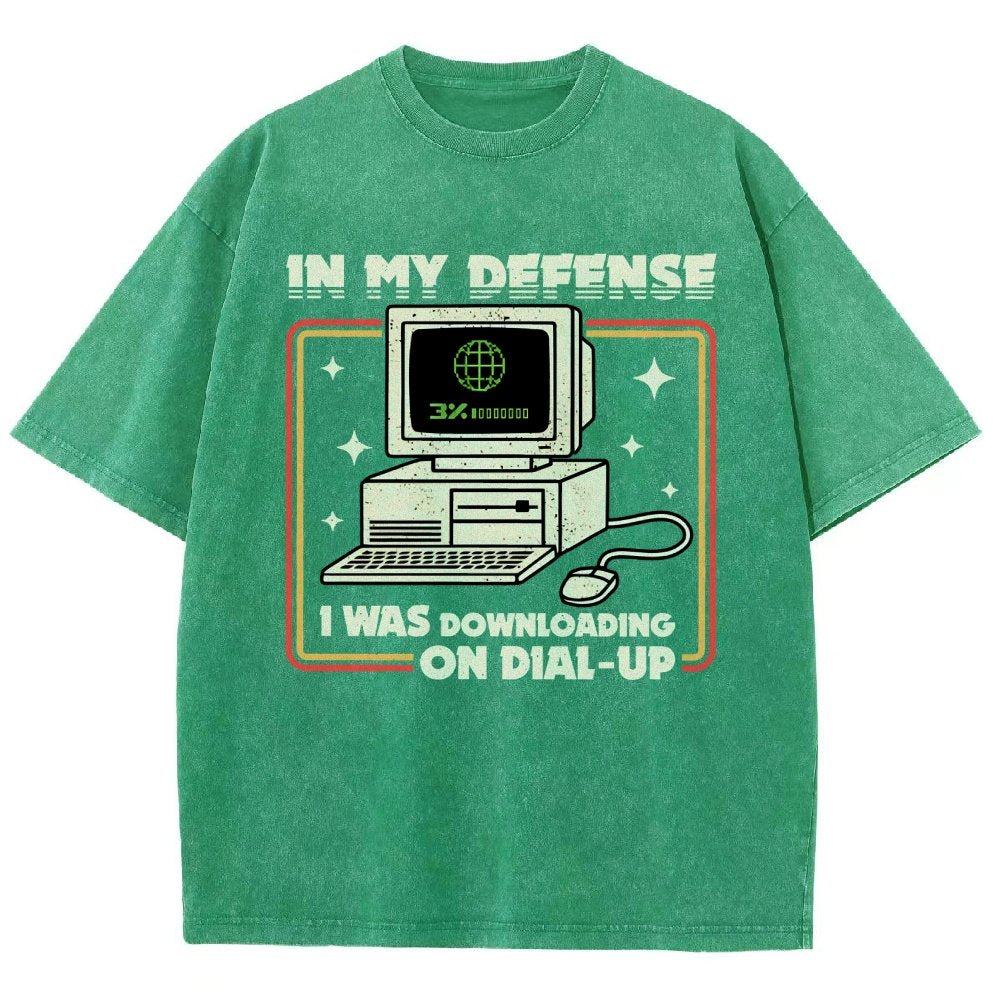 Defense Protocol Dial-Up Vintage Distressed T-shirt