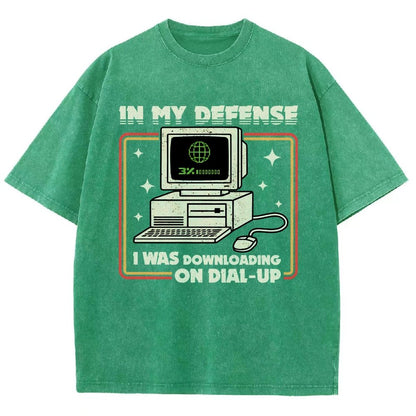 Defense Protocol Dial-Up Vintage Distressed T-shirt