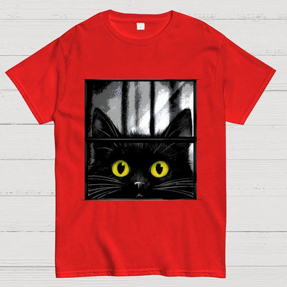 Creepy Cat Geek T-Shirt