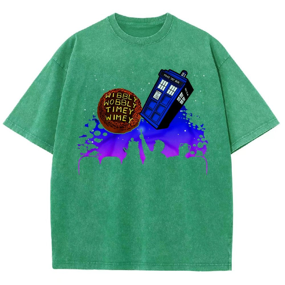 Wibbly Wobbly Timey Wimey   Vintage Distressed T-shirt