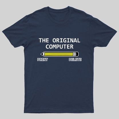 The Original Computer Print Delete Funny Graphic Printing Geeky T-Shirt