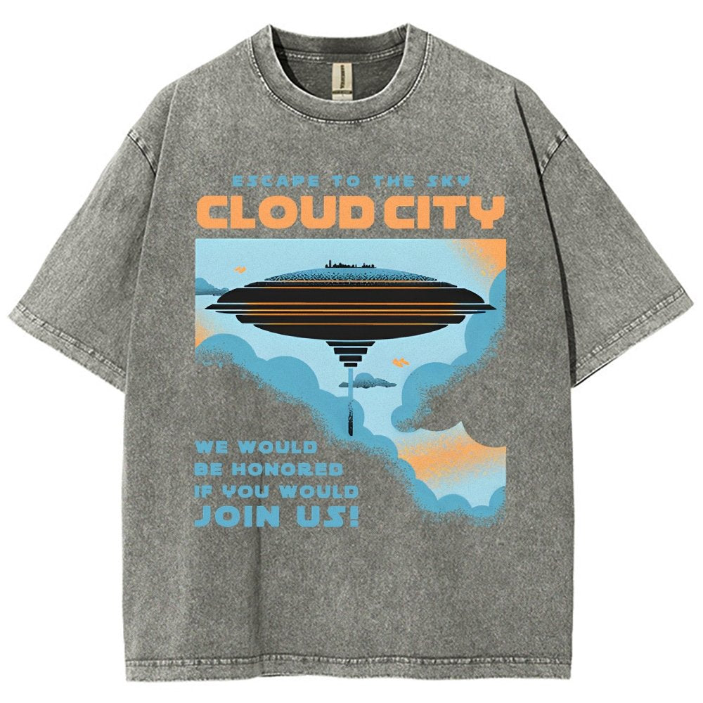 Sky City Vintage Distressed T-shirt
