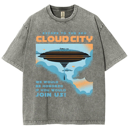 Sky City Vintage Distressed T-shirt