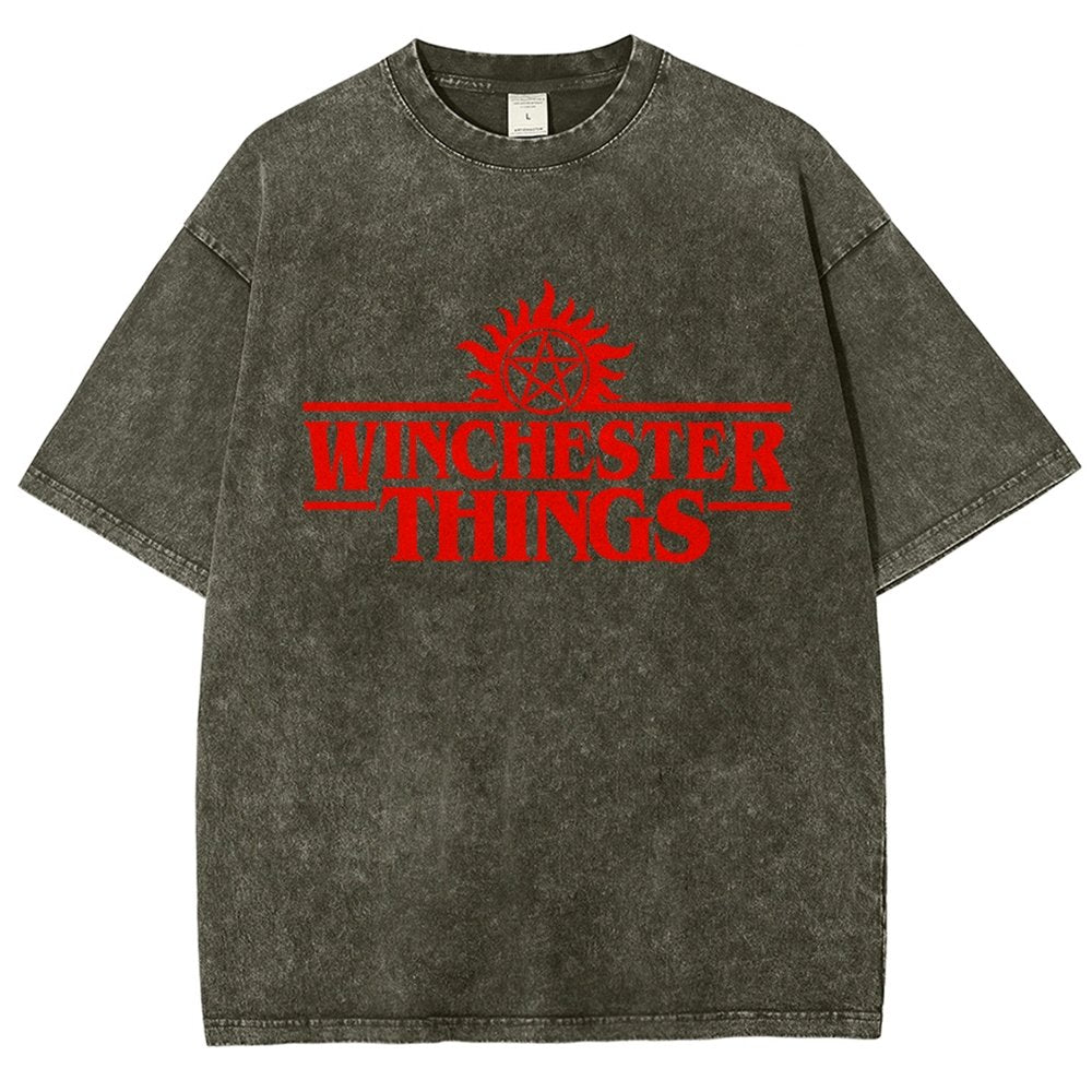 Winchester Things Vintage Distressed T-shirt