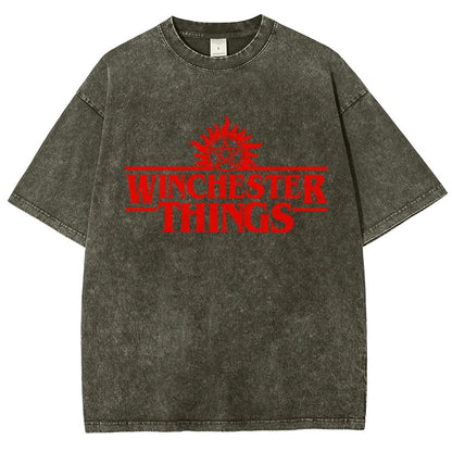 Winchester Things Vintage Distressed T-shirt