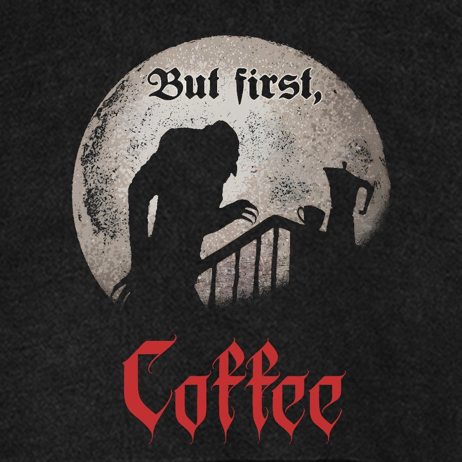 But First, Coffee Vintage Distressed Hoodie