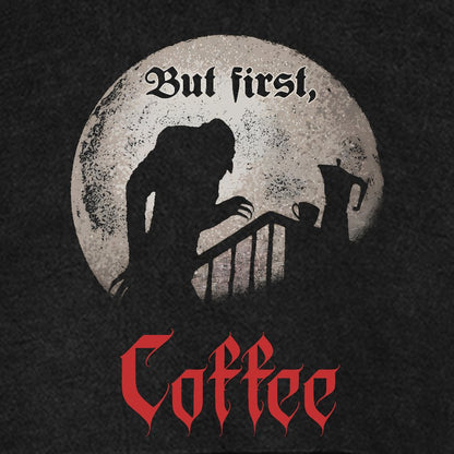 But First, Coffee Vintage Distressed Hoodie