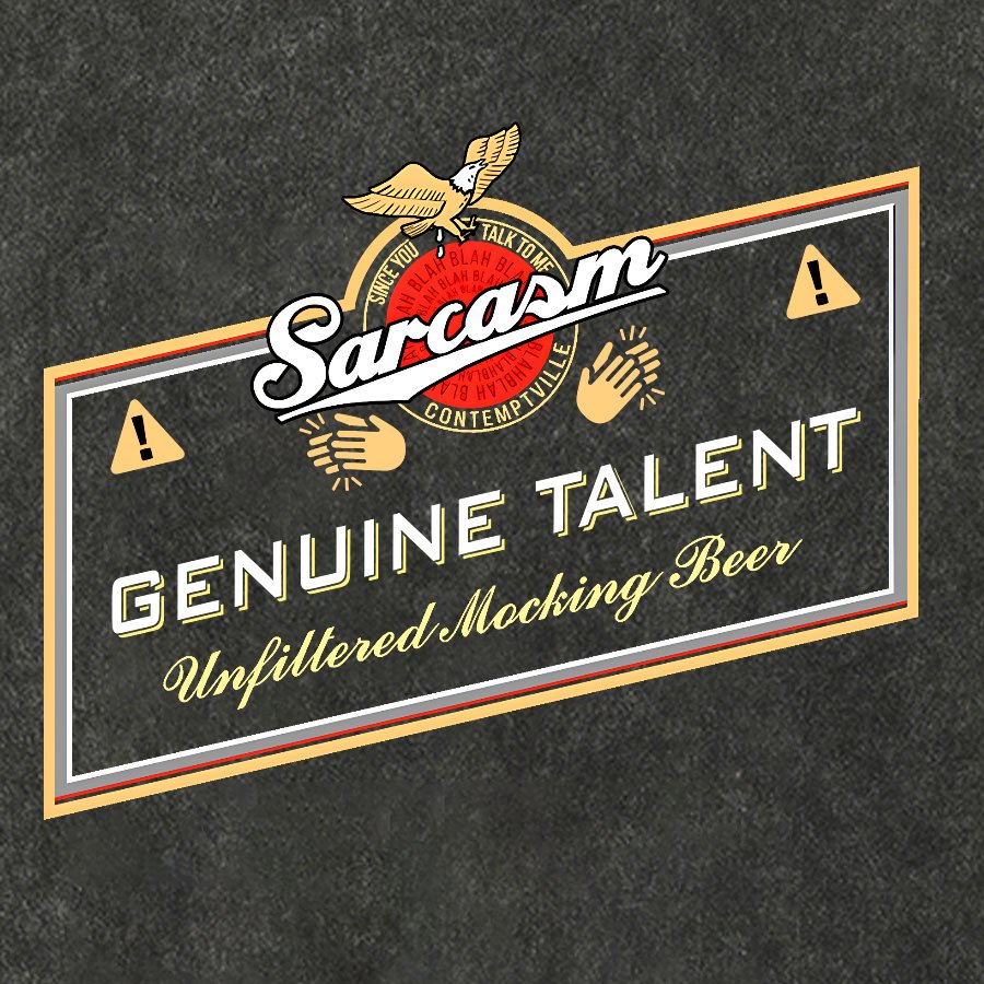 Sarcasm Genuine Talent Vintage Distressed T-shirt