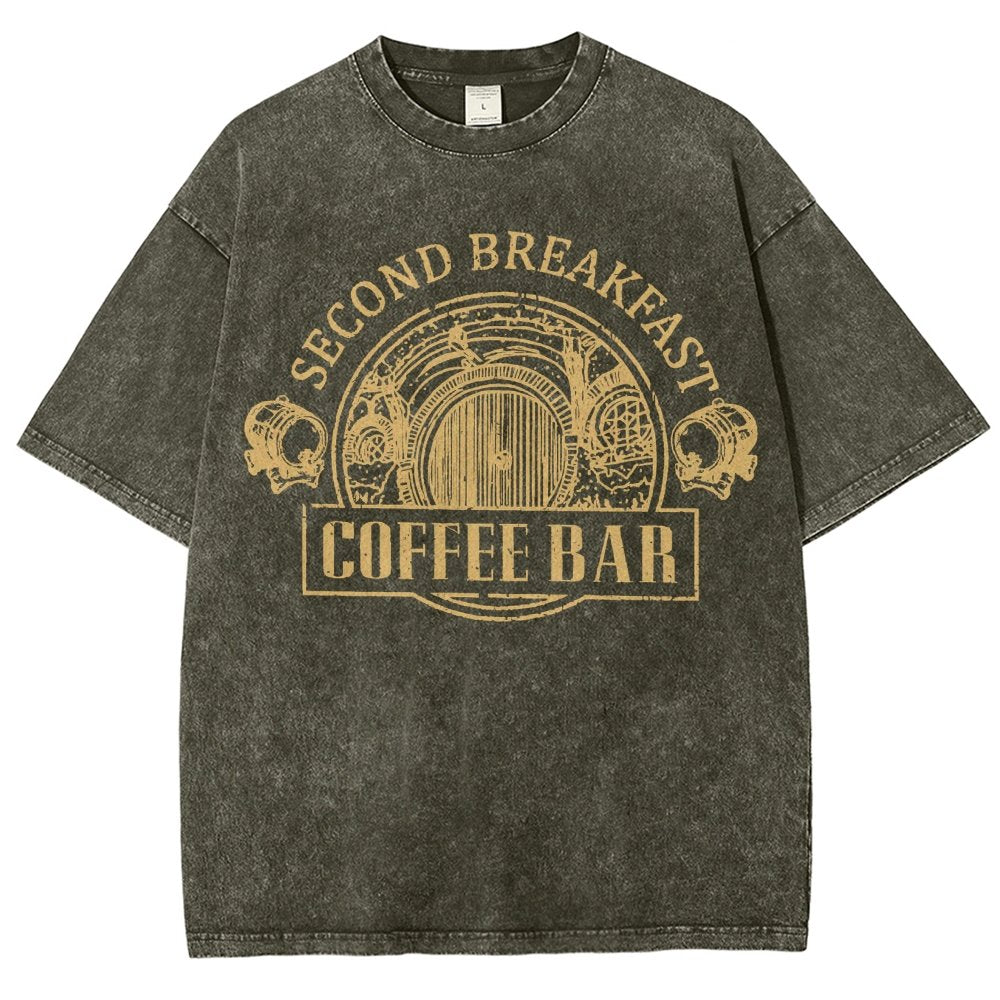 Extra Breakfast Coffee Vintage Distressed T-shirt